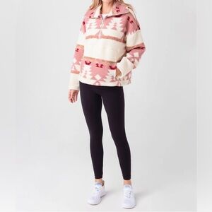 Xirena Women’s Dakota Half Zip Pullover Fleece Mojave Sweater Sz. Large